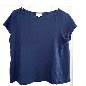J. Jill Love Linen Short Sleeve Crew Tee